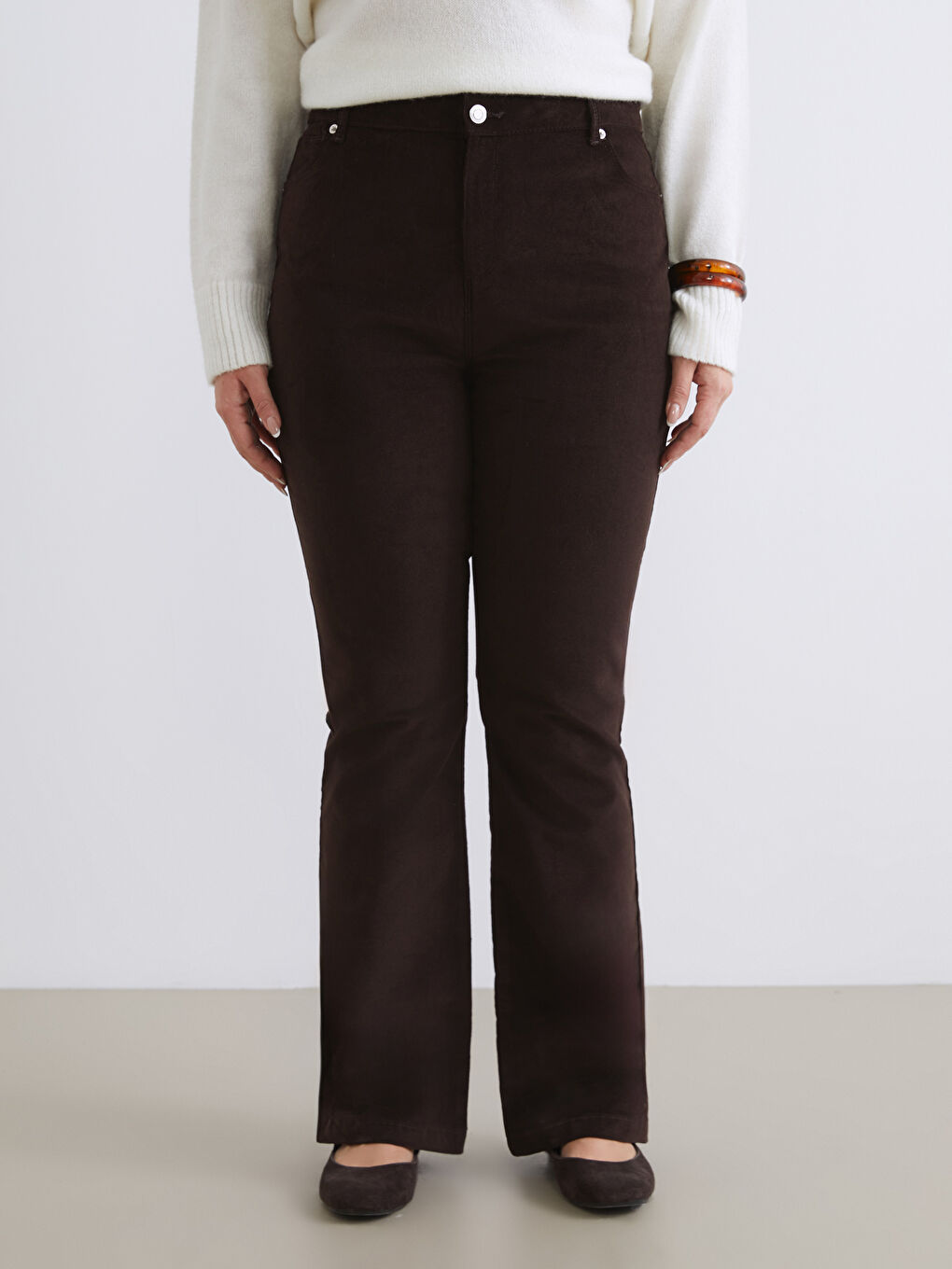 بنطلون بني امرأة-1