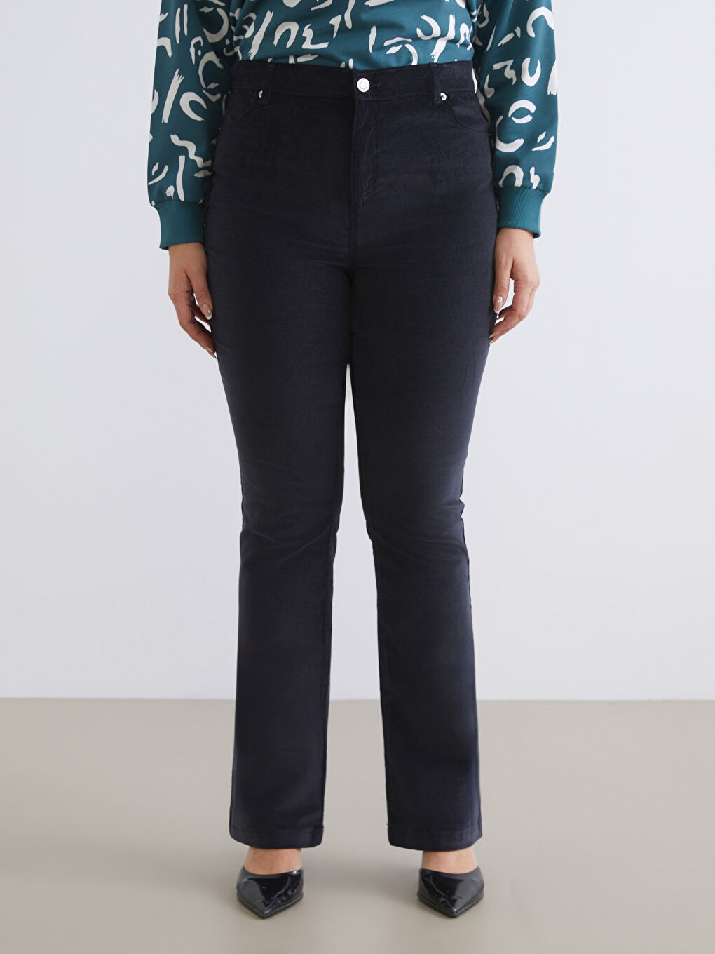 بنطلون كحلي امرأة-1