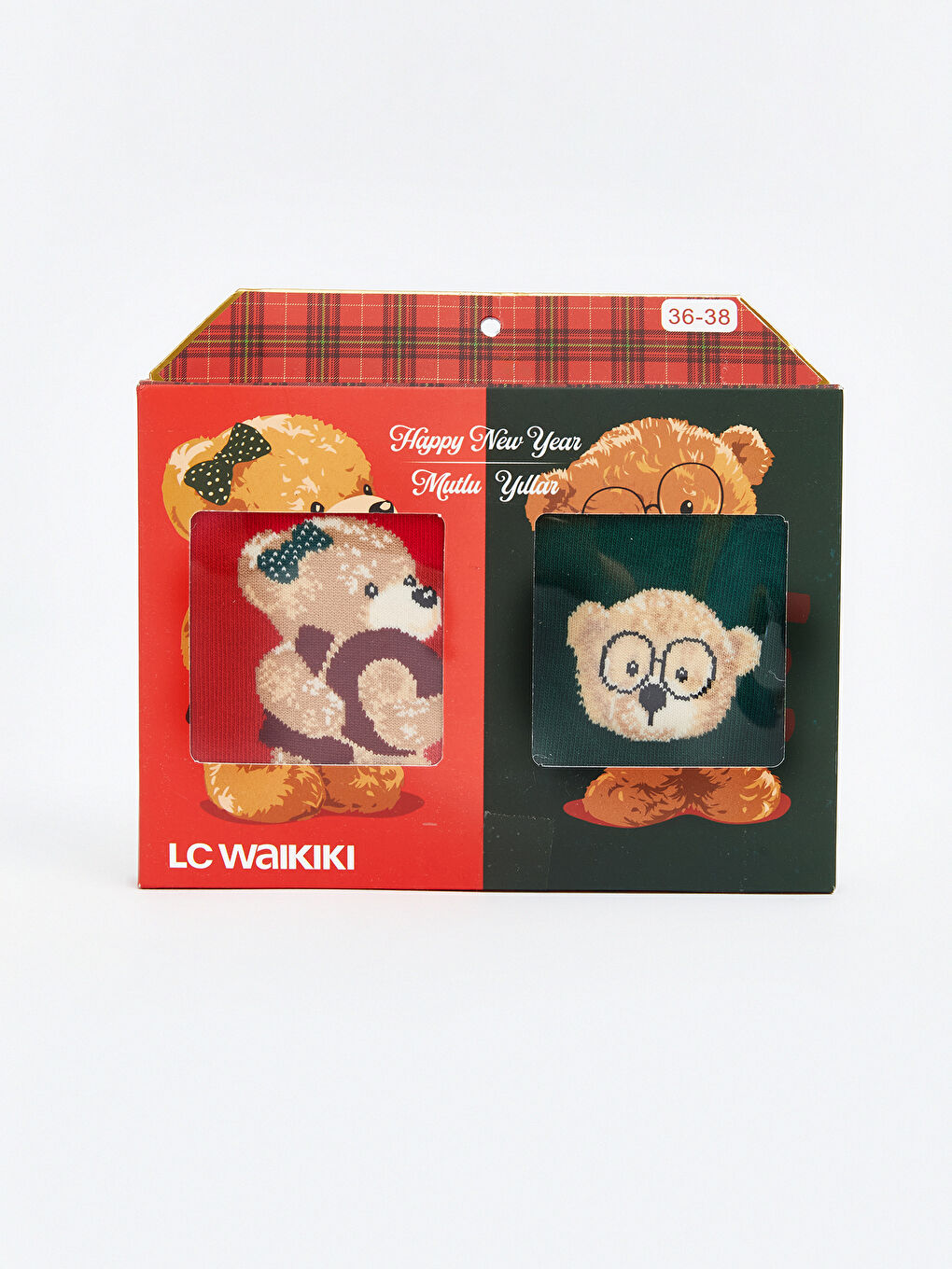 Božićne Ženske Čarape do Gležnja 2-pakovanja-1