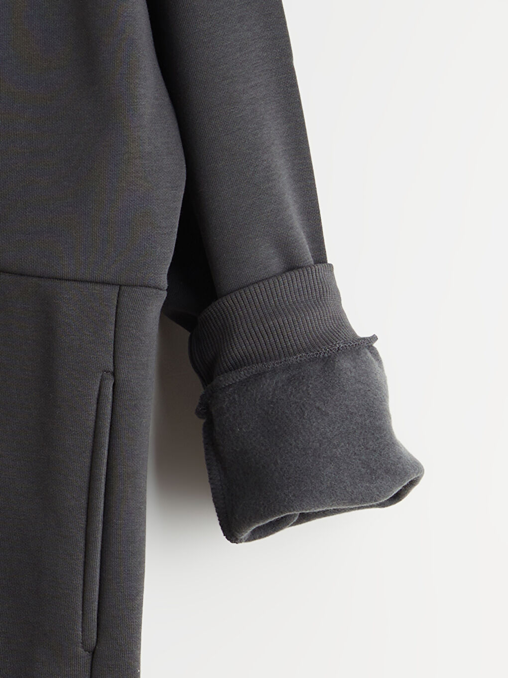 Antrasit Kapüşonlu Baskılı Erkek Çocuk Sweatshirt-2