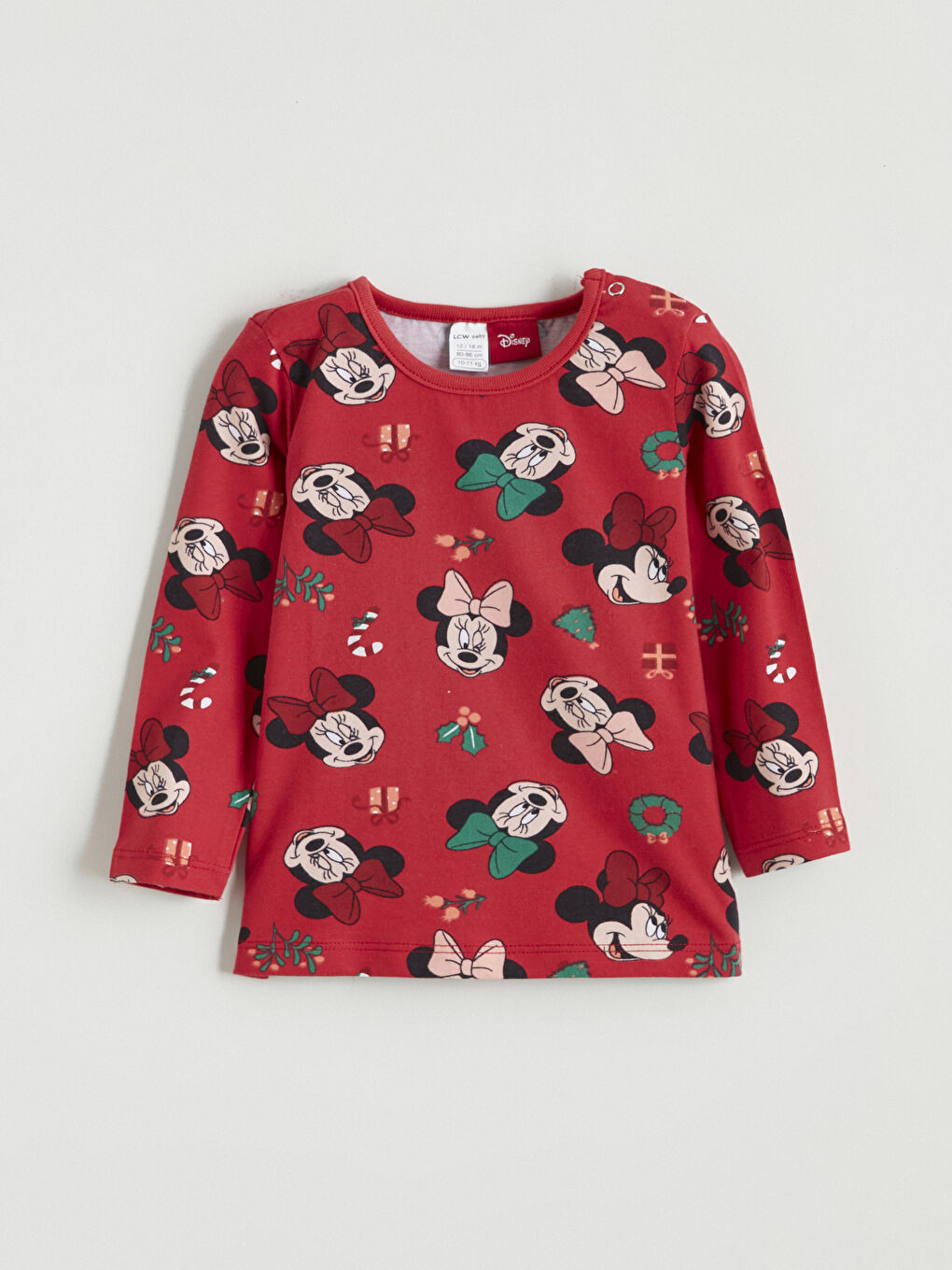 طقم بيجامة بناتي رضع بطبعة ميني ماوس-1