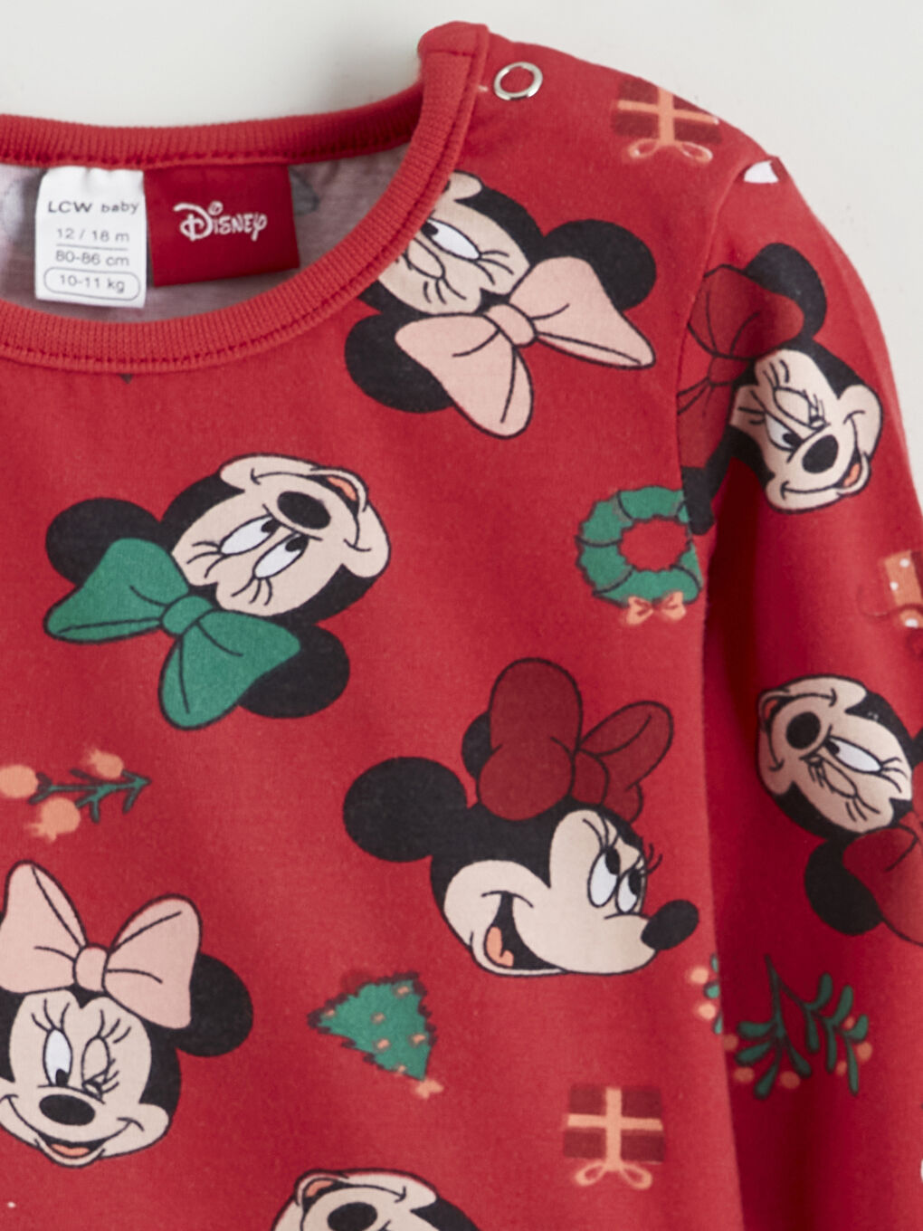 طقم بيجامة بناتي رضع بطبعة ميني ماوس-2