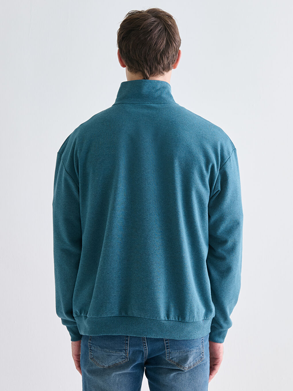 LCW ECO Funnel Neck Printed Men's Sweatshirt -W5G905Z8-HSH