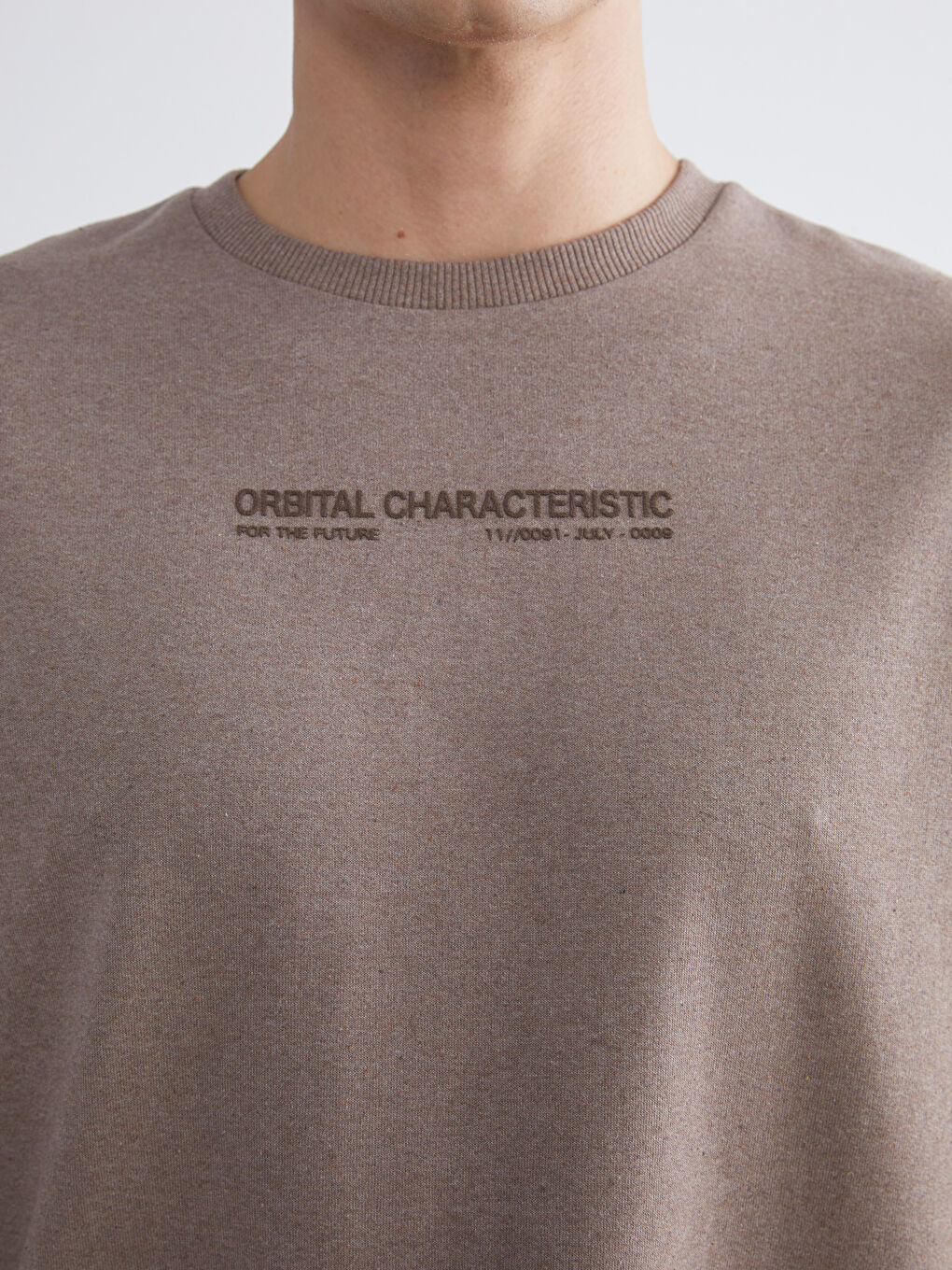 Crew Neck Printed Men's Sweatshirt-2
