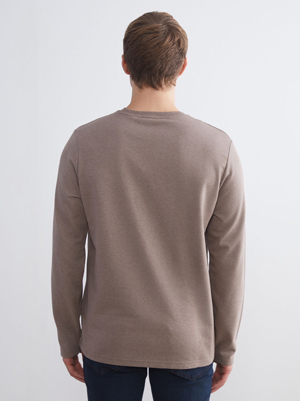 Crew Neck Printed Men's Sweatshirt-3