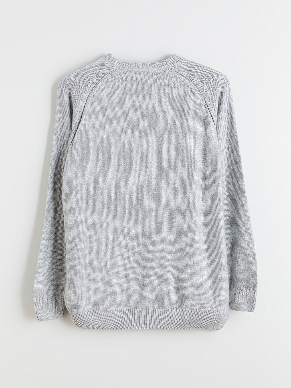 Crew Neck Long Sleeve Men's Tricot Sweater-5