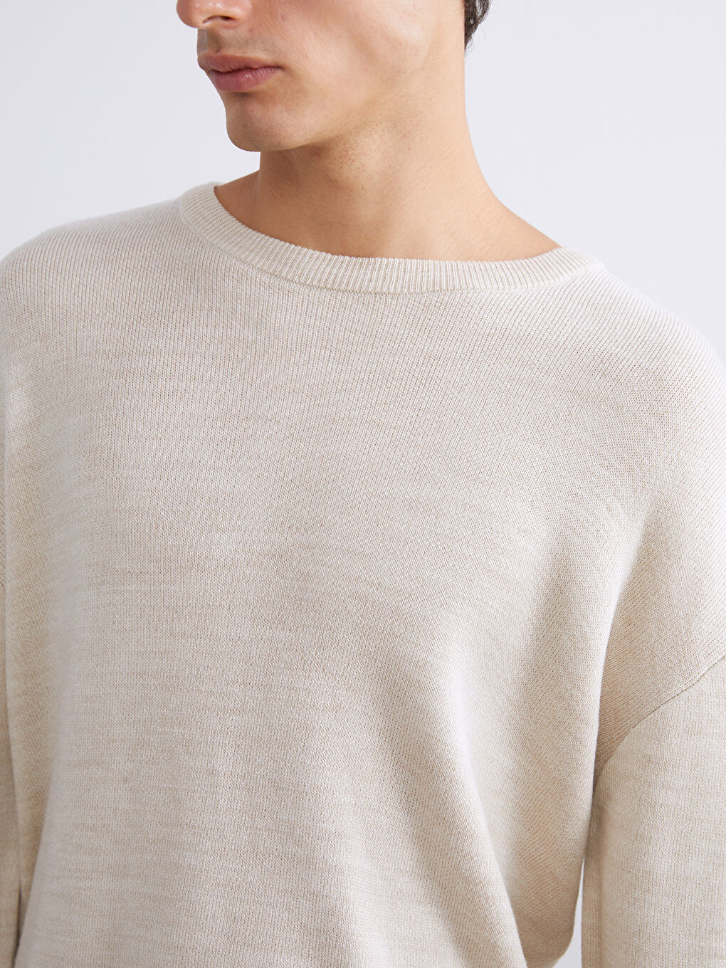 Pull-over Col rond Manches longues pour Hommes en Tricot-5