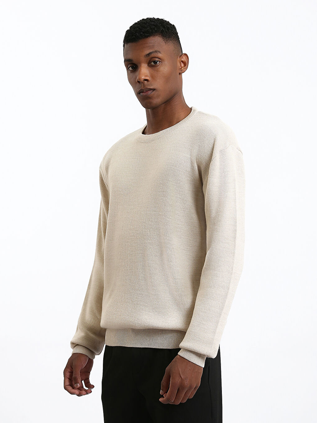 Pull-over Col rond Manches longues pour Hommes en Tricot-6