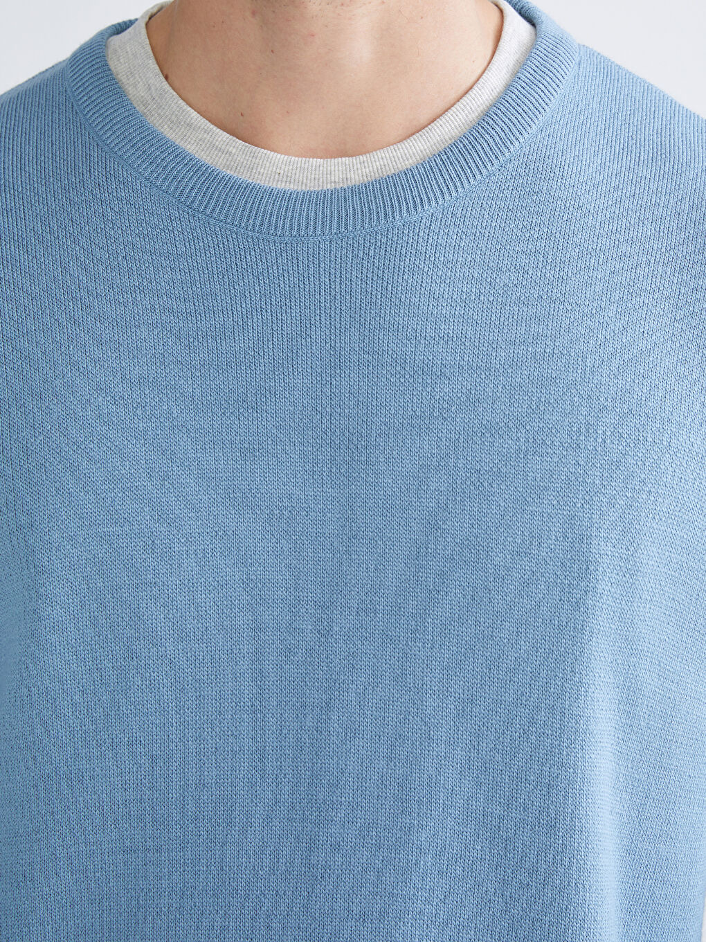 Pull-over Col rond Manches longues pour Hommes en Tricot-2