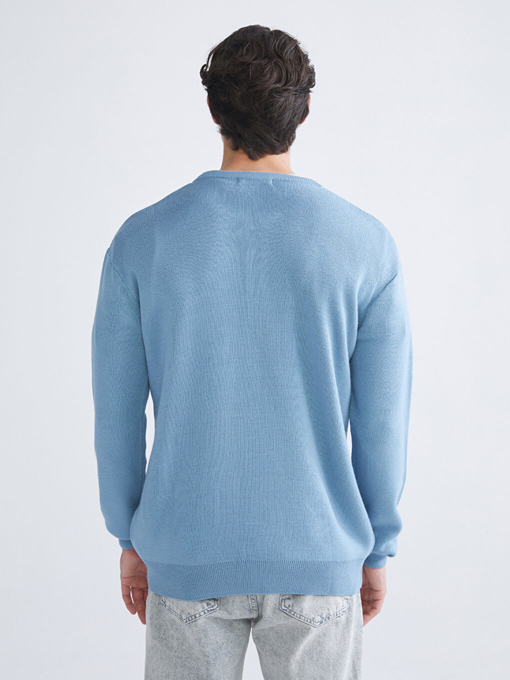 Pull-over Col rond Manches longues pour Hommes en Tricot-3