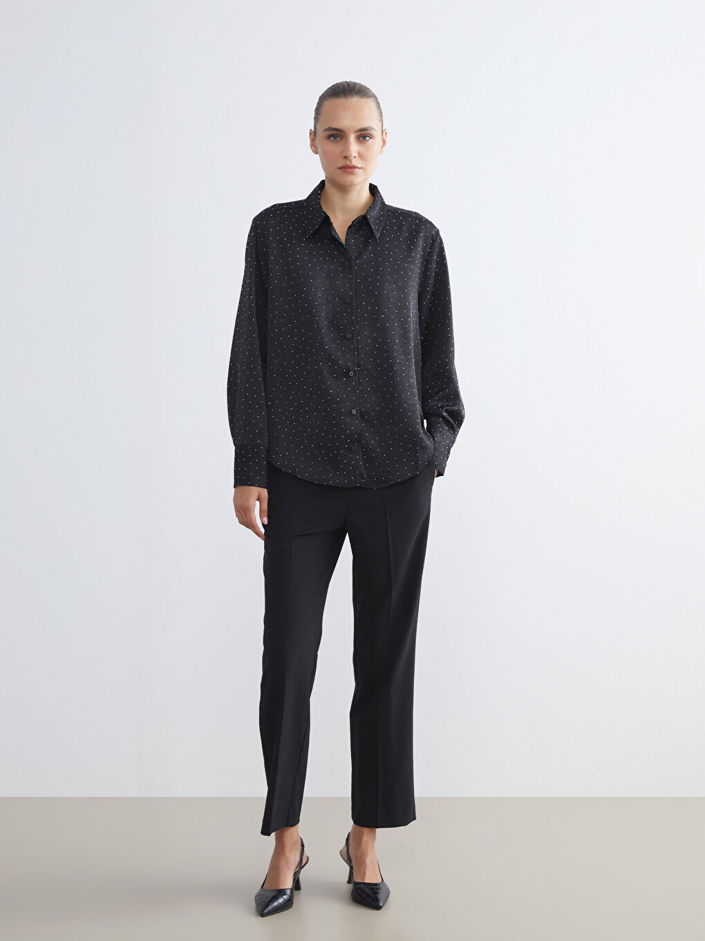 Polka Dot Women's Shirt-1
