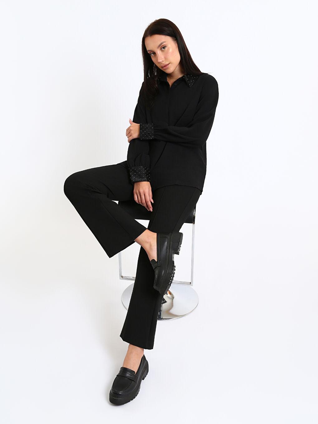 Chemise Coupe Ample pour Femmes-1