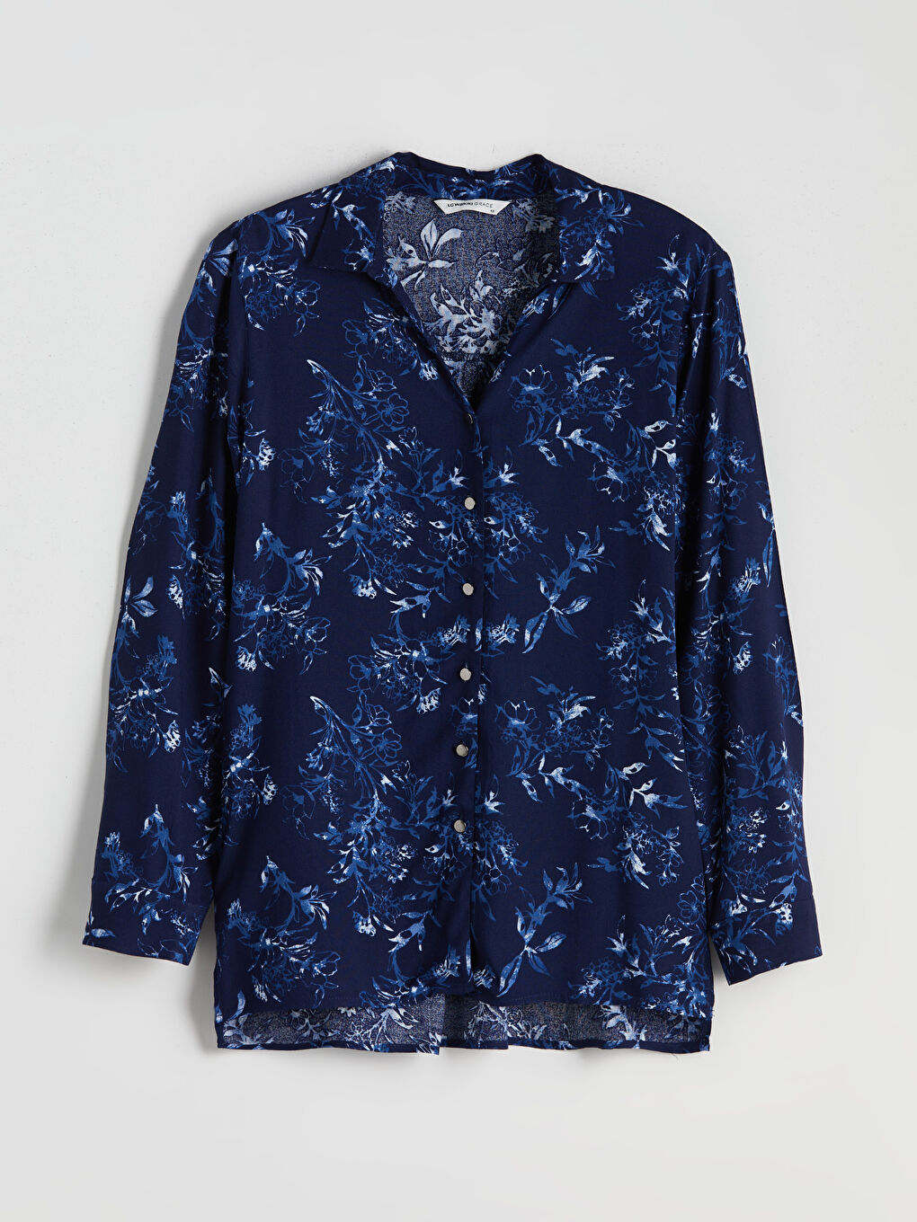LCW Grace Floral Women's Shirt -W5G977Z8-LSJ