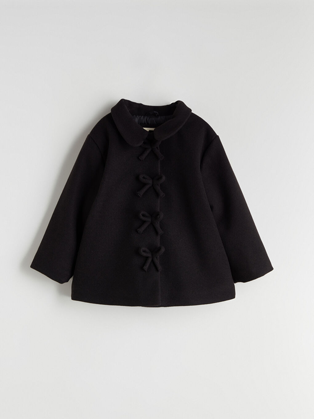 Basic Girls' Wool Blended Overcoat