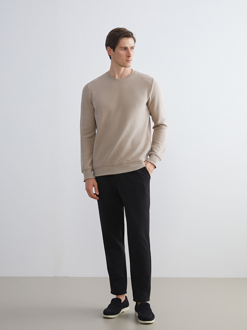 Crew Neck Men's Sweatshirt-1