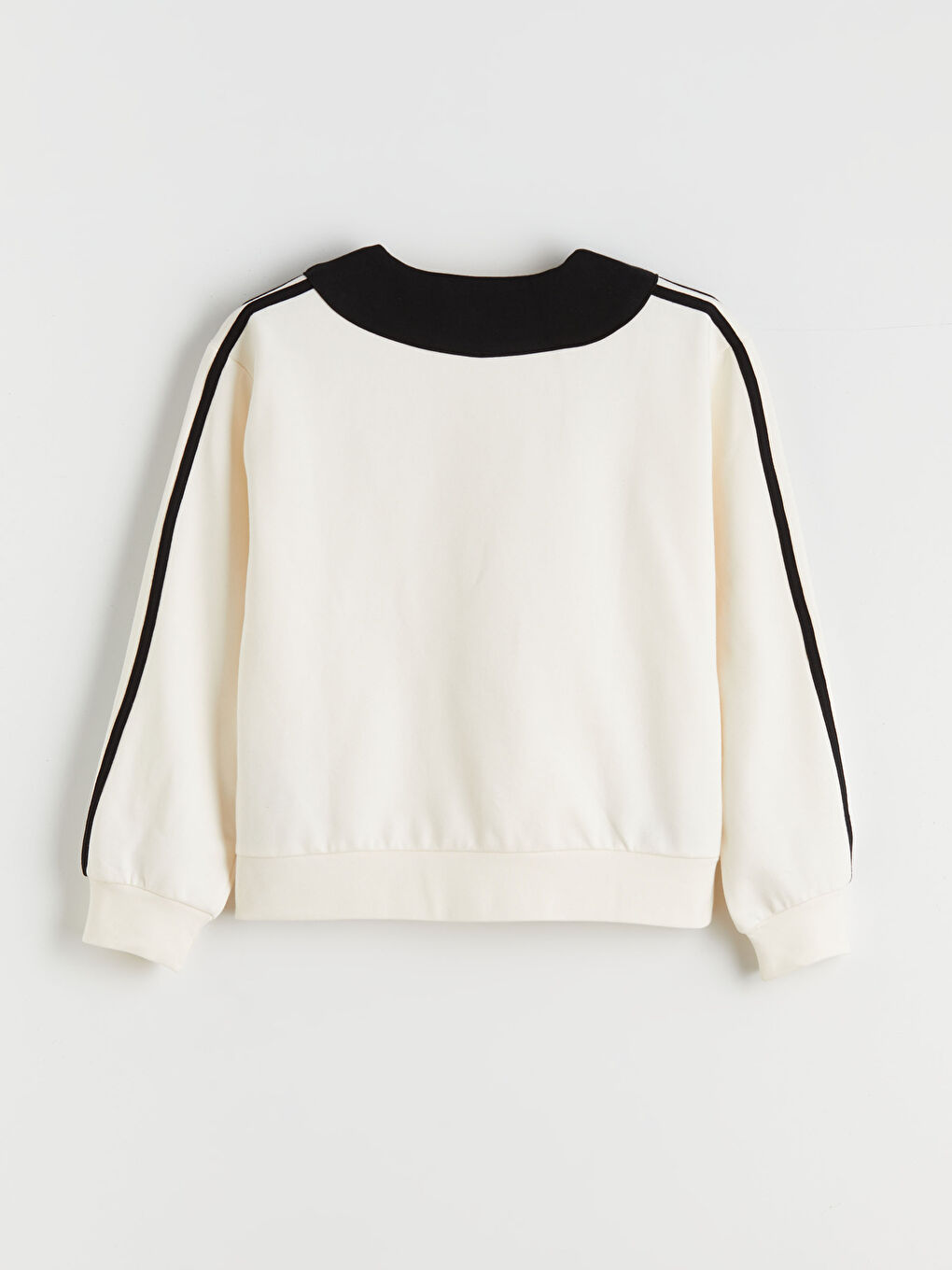 Collared Girls' Thick Sweatshirt-1