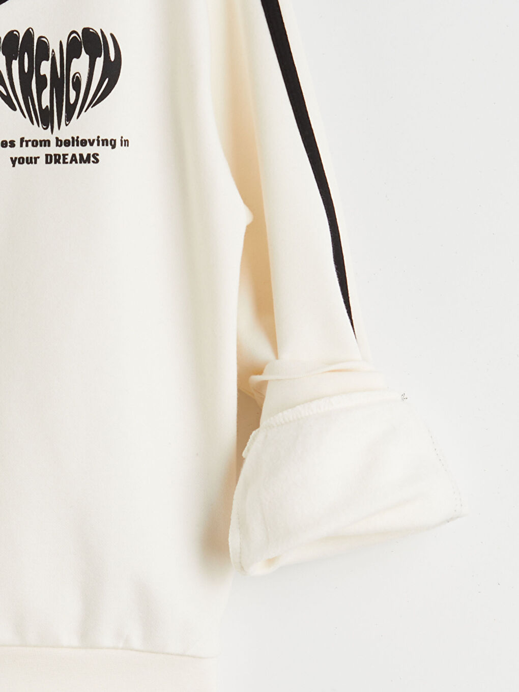 Collared Girls' Thick Sweatshirt-2