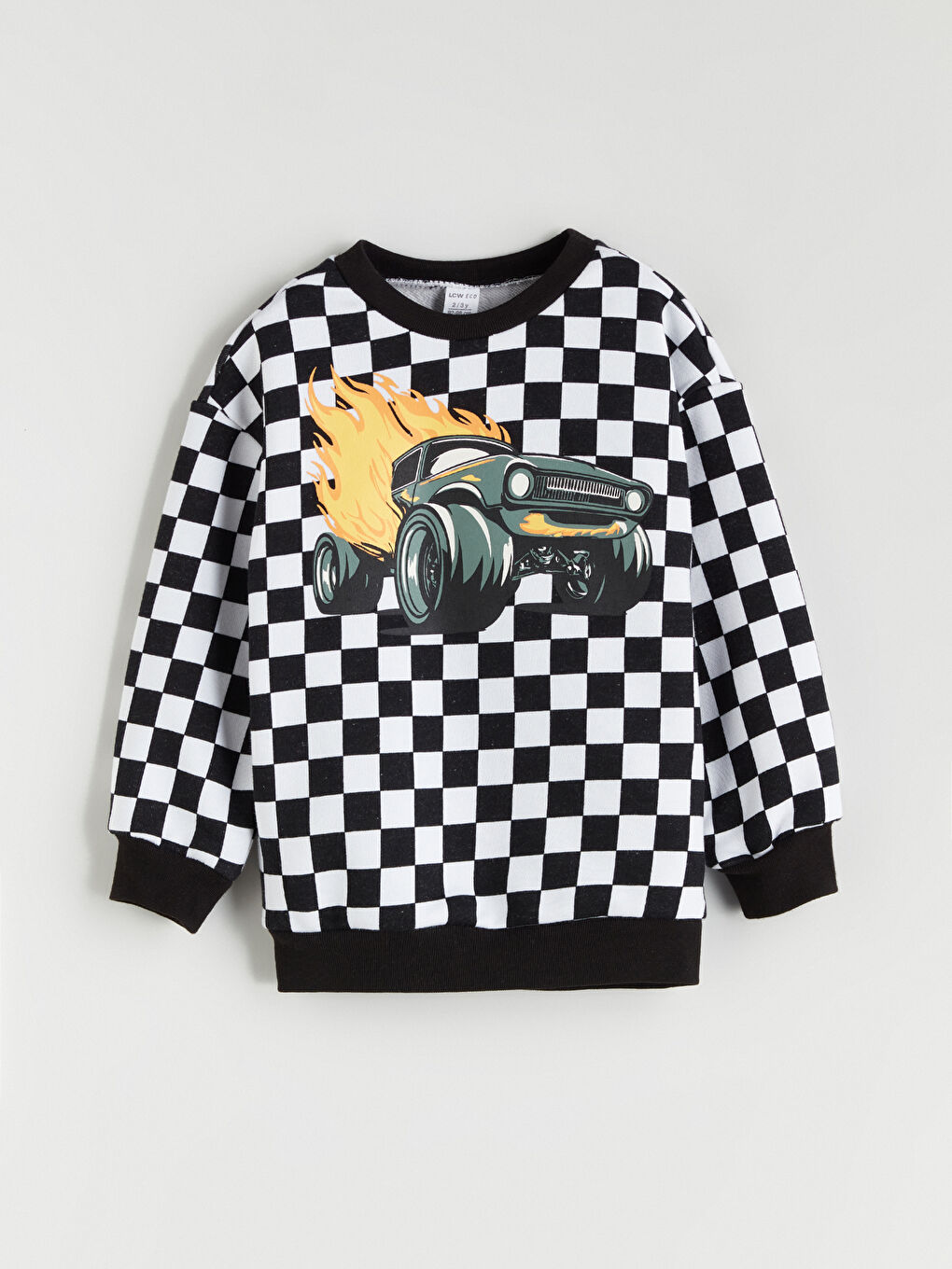 LCW ECO Crew Neck Printed Boys' Sweatshirt -W5GA06Z1-LKX