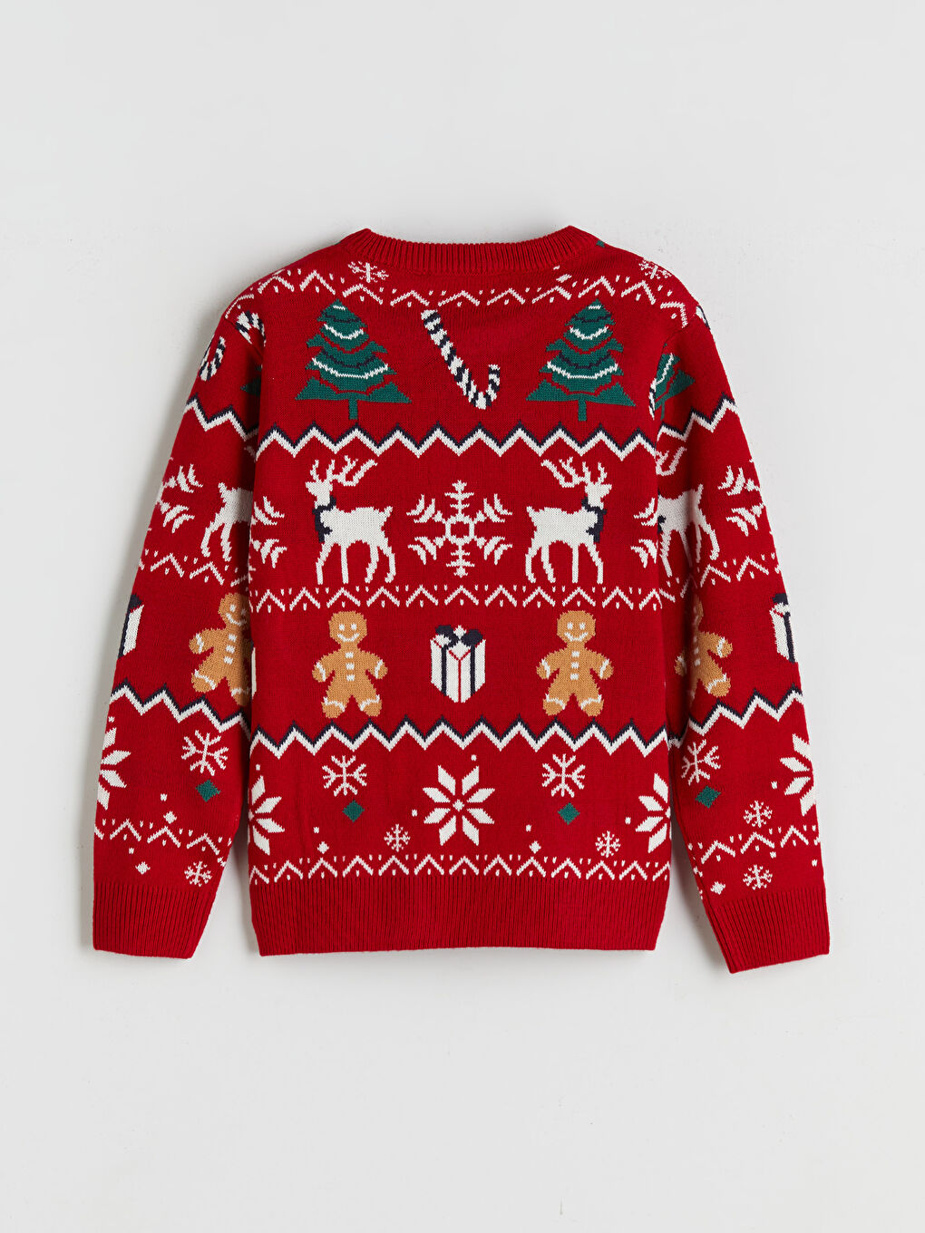 Мальчики Красный Свитер-1