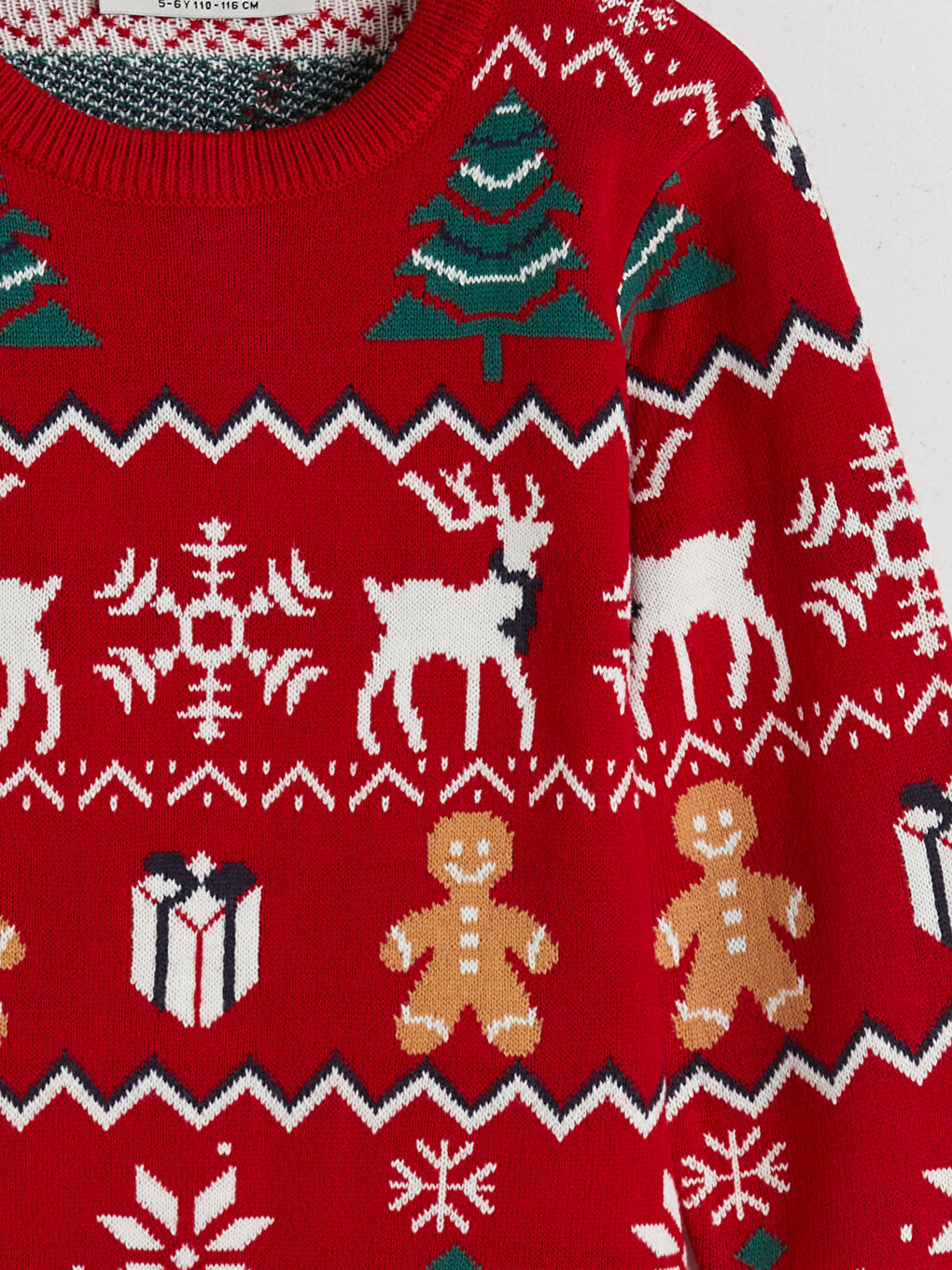 Мальчики Красный Свитер-2
