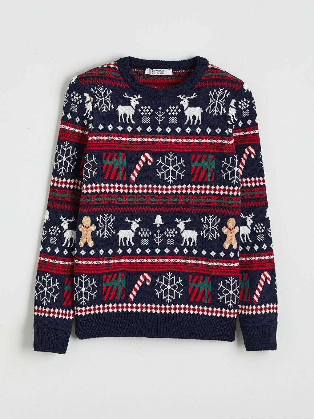 بلوز یه‌خه‌ خڕ بۆ پێشەیڵی کریسمه‌س بۆ کوڕان تریکۆ