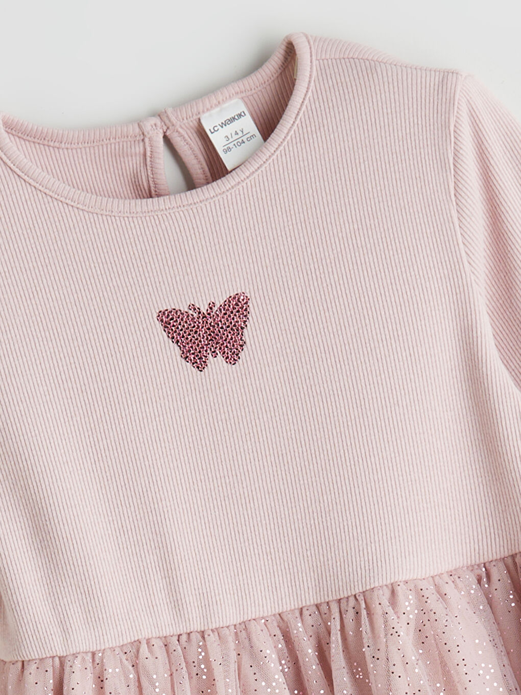 LCW Kids Рокля с кръгло деколте за момичета -W5GA43Z1-FHP