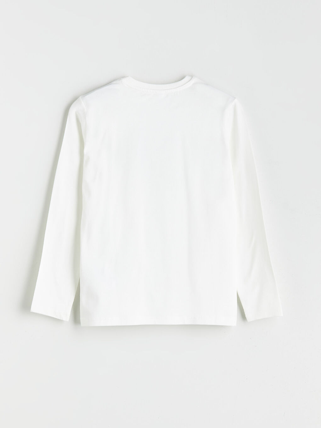 Ekru Bisiklet Yaka Baskılı Erkek Çocuk Tişört-1