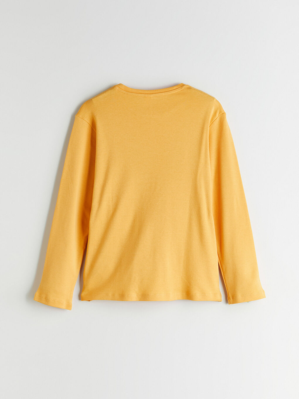 Sarı Bisiklet Yaka Baskılı Erkek Çocuk Tişört-2