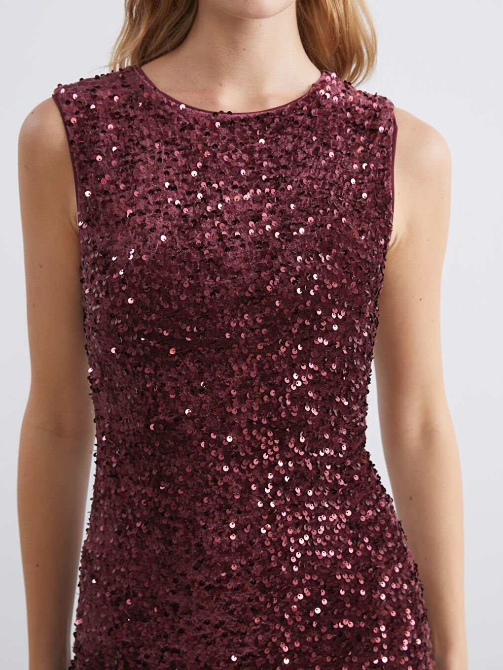 Žena BORDO Haljina-2