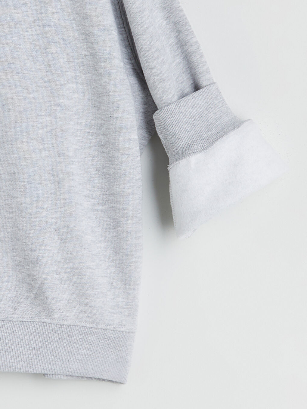Crew Neck Stitch Printed Girls' Sweatshirt-2