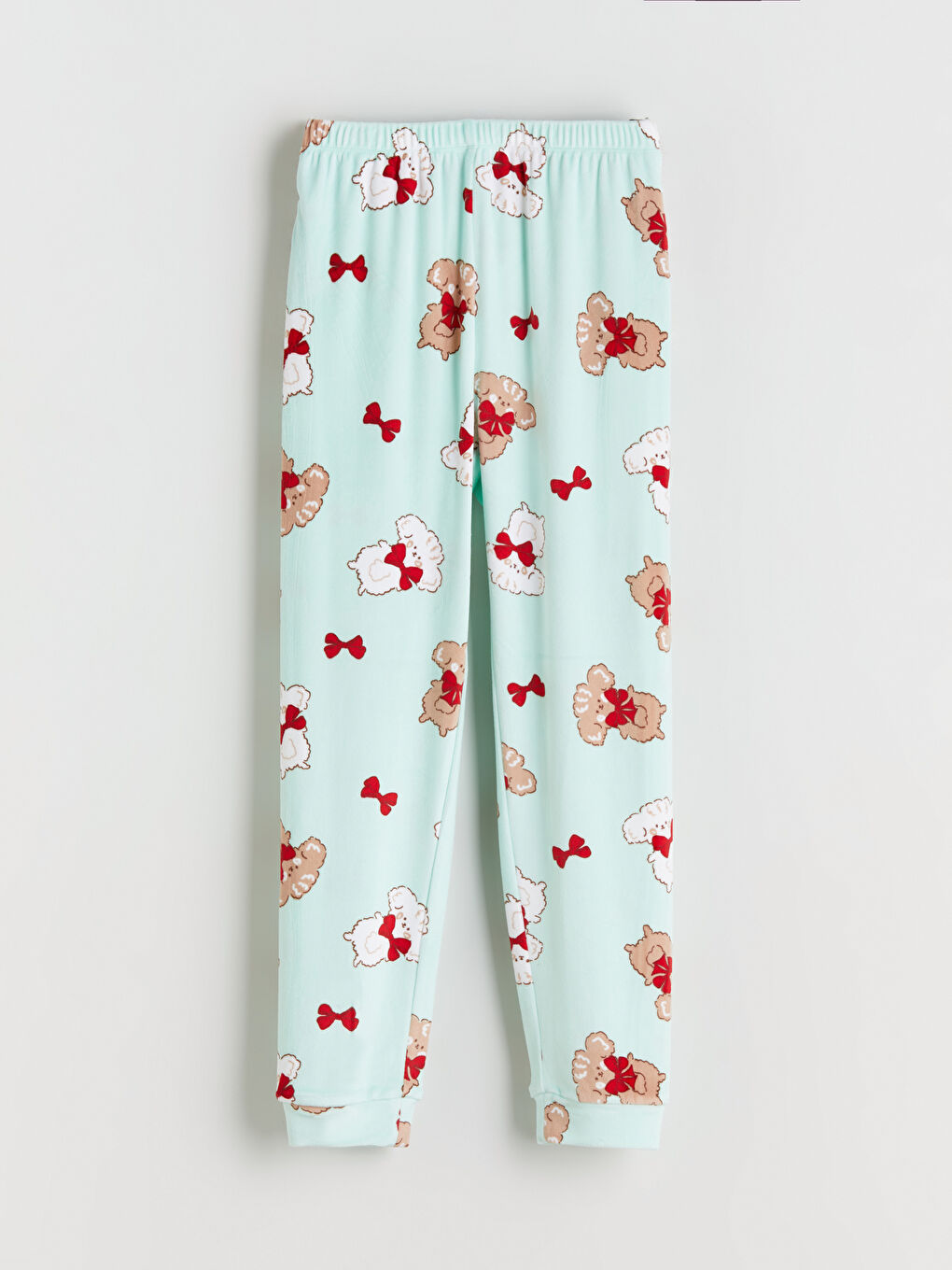 Turkuaz Beli Lastikli Kız Çocuk Pijama Alt