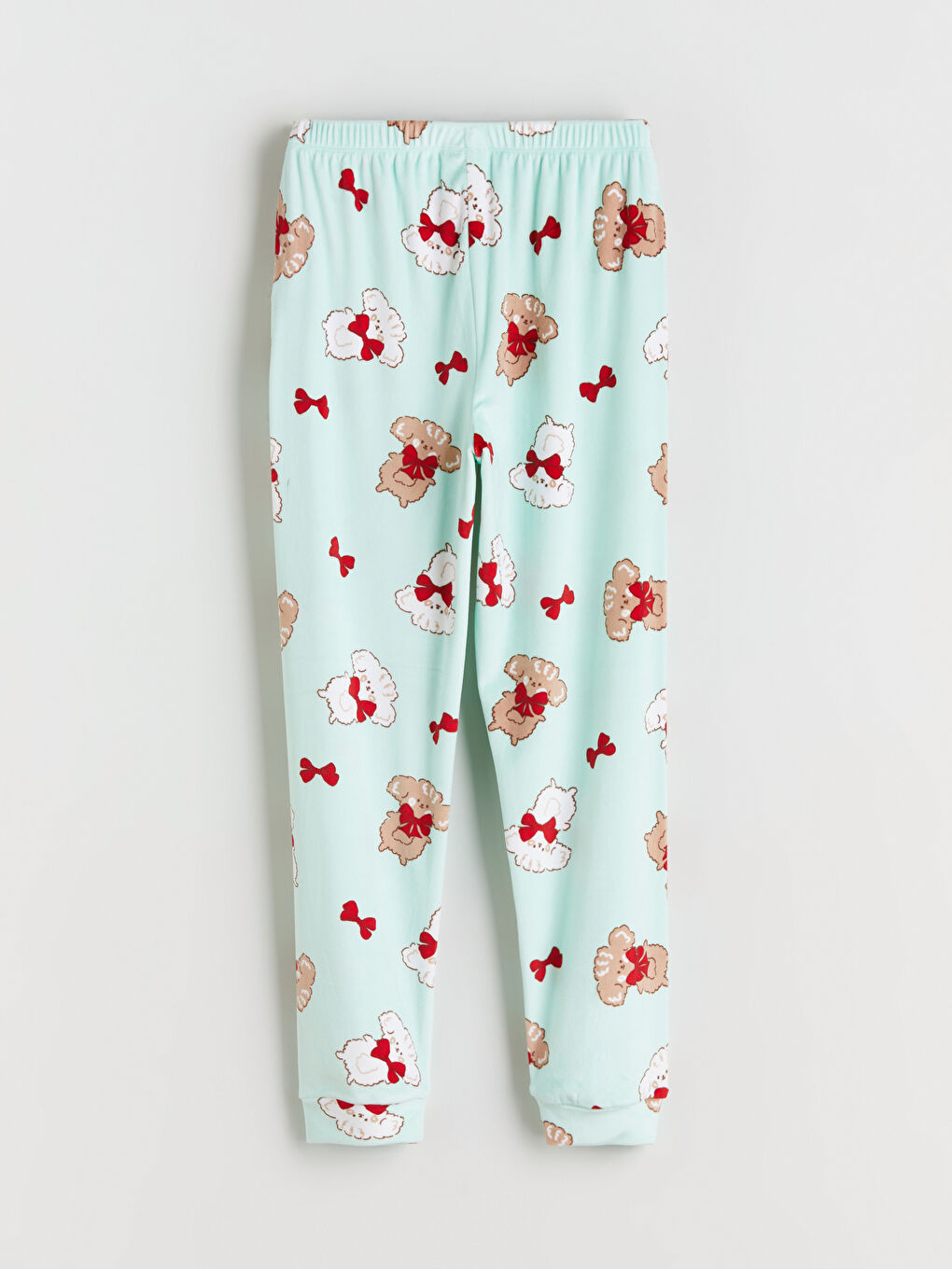 Turkuaz Beli Lastikli Kız Çocuk Pijama Alt-1