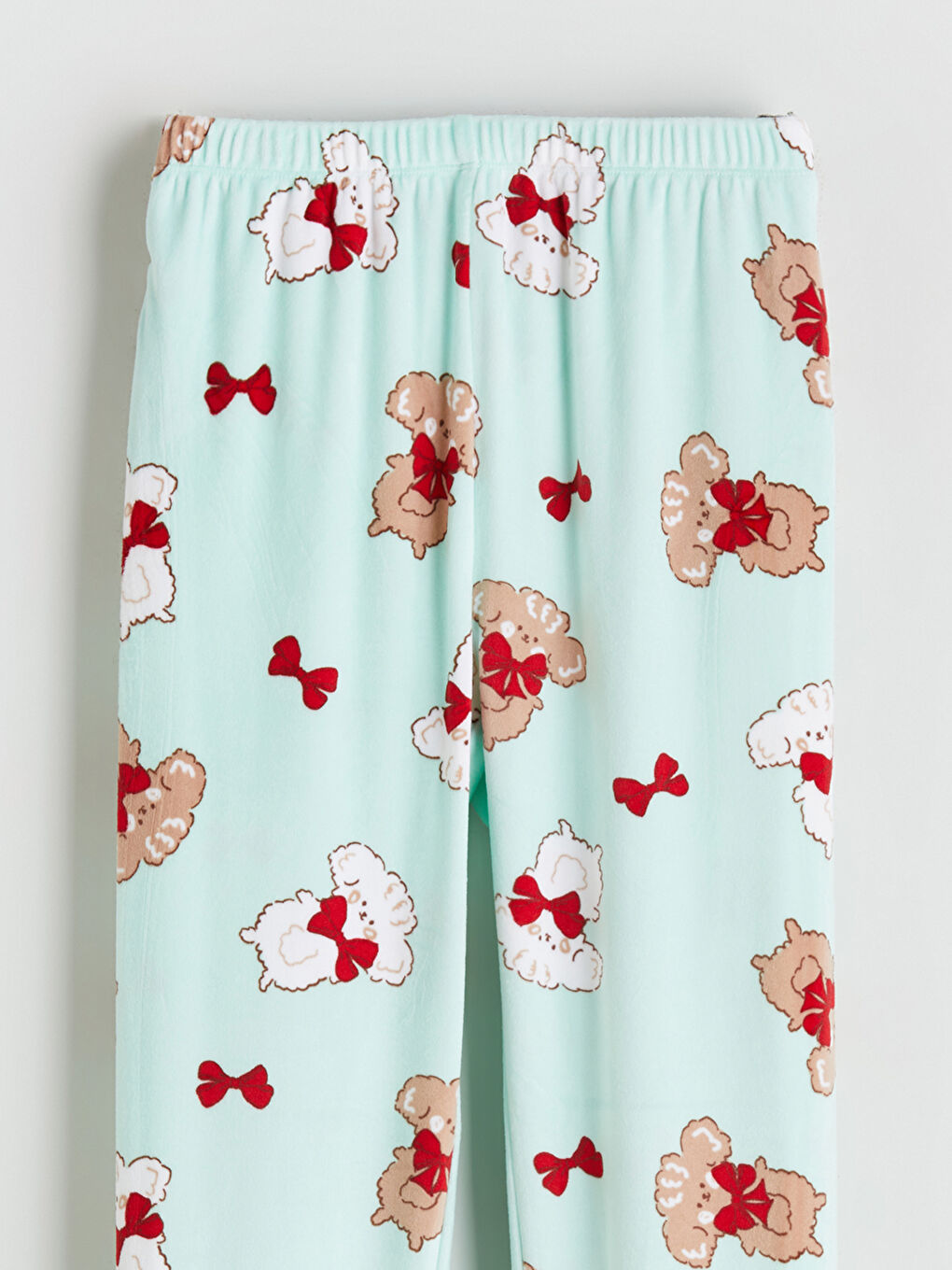 Turkuaz Beli Lastikli Kız Çocuk Pijama Alt-2