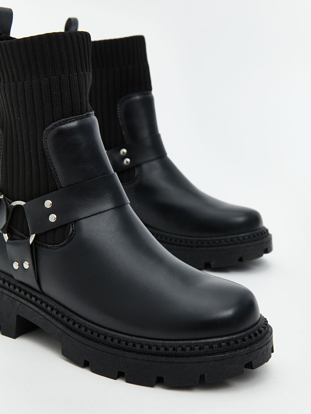 Leather-Look Women's Boots-2