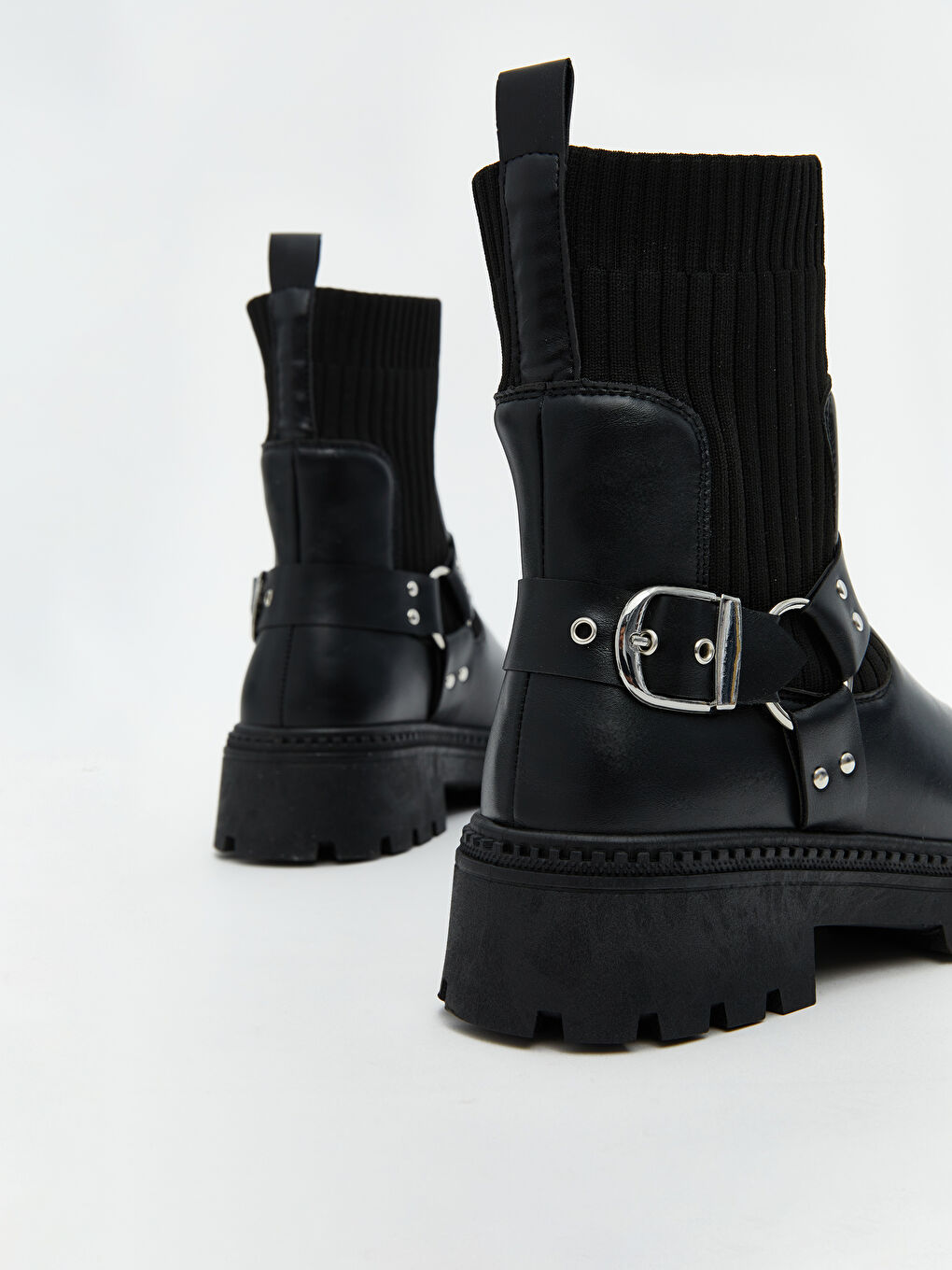 Leather-Look Women's Boots-4