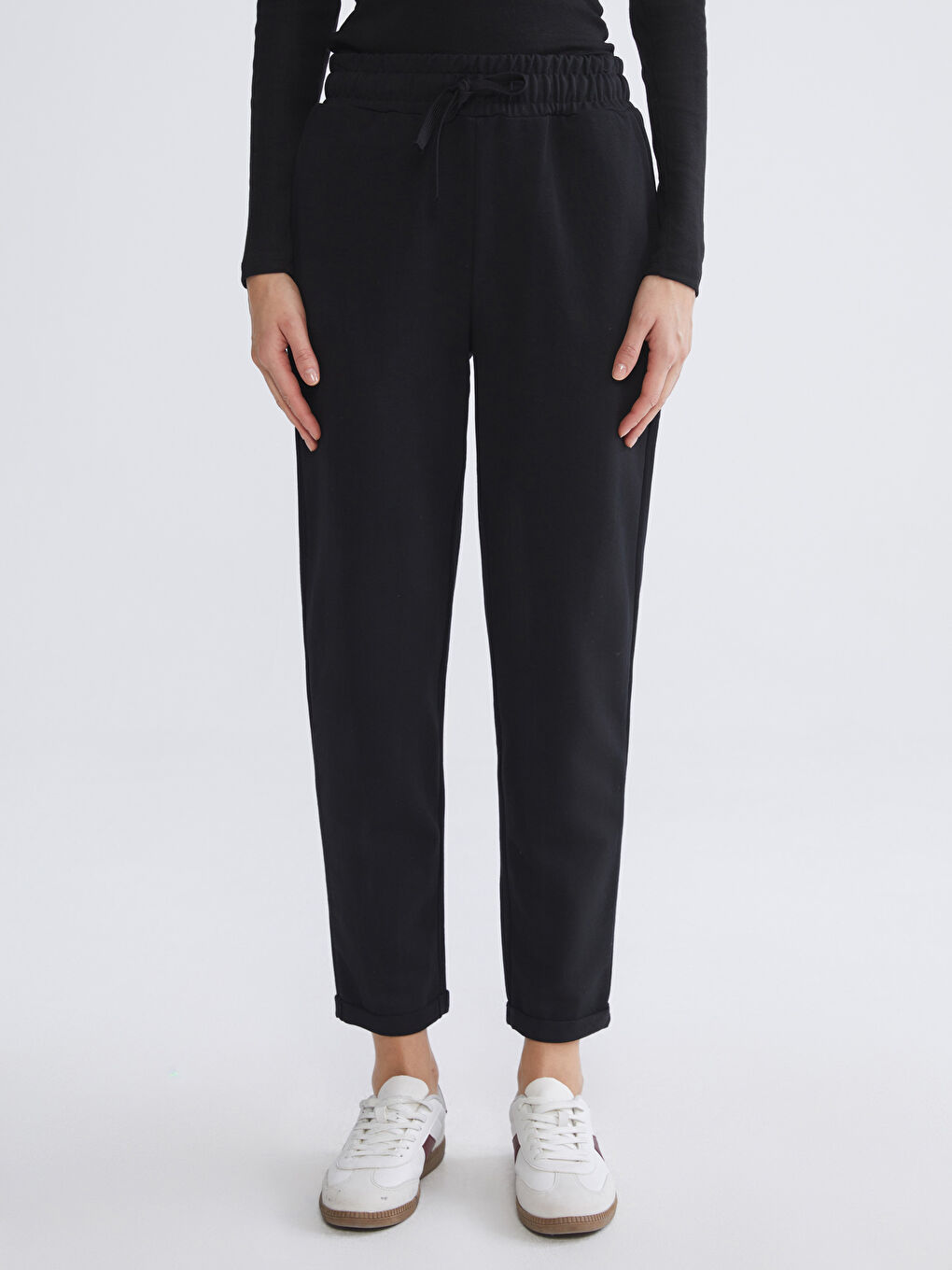 بنطلونات رياضية للسيدات بخصر مطاطي-1