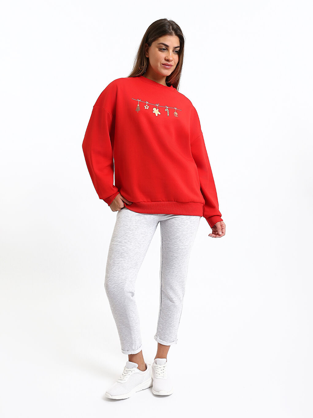 Women's Sweatpants with Elastic Waist-1
