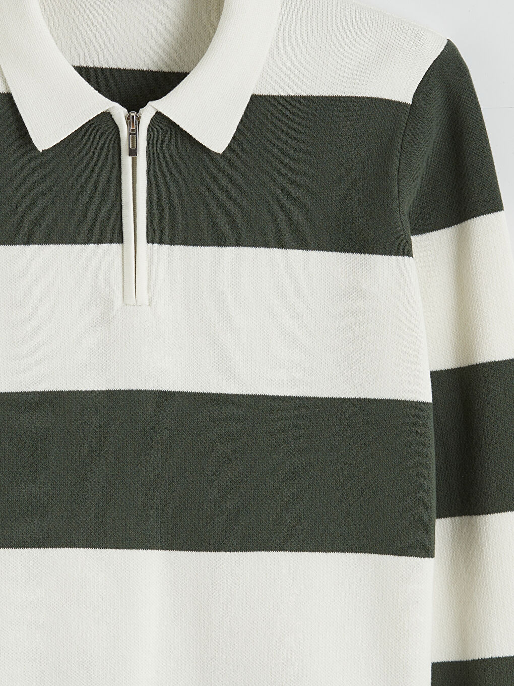 პოლო გოლფი ზოლიანი მამაკაცებისთვის ტრიკოტაჟი სვიტერი-5