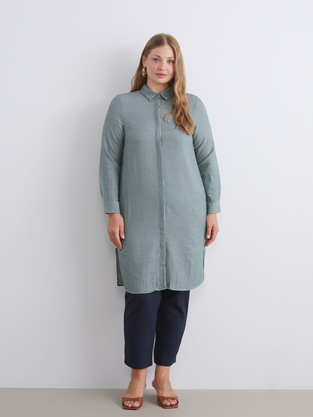 تونیکی کراسی خەتخەتی بۆ ژنان-1