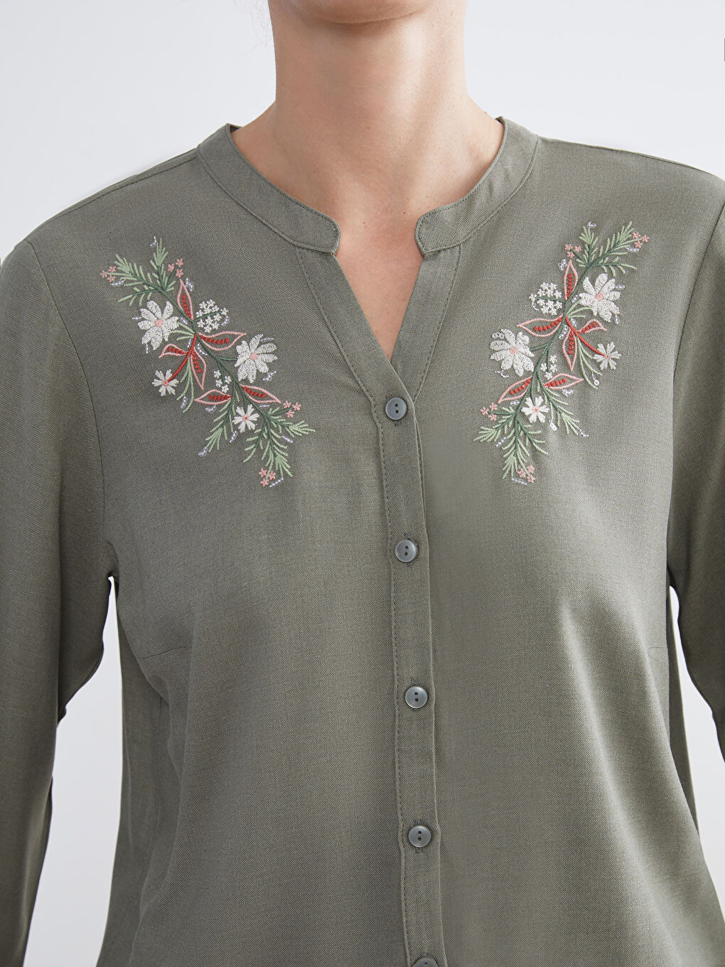 LCW Grace Woman KHAKI Blouse -W5GC01Z8-VDG