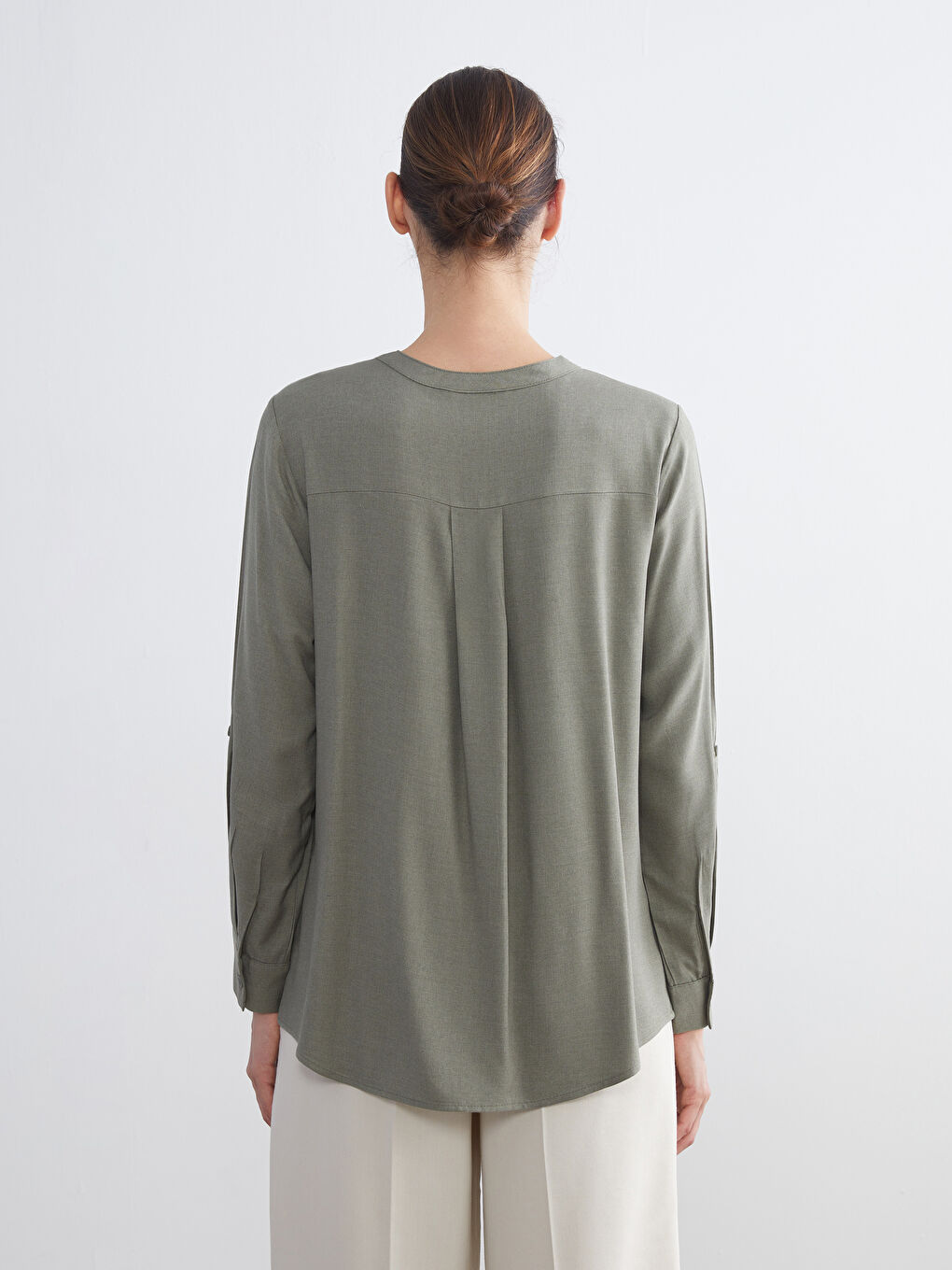 LCW Grace Woman KHAKI Blouse -W5GC01Z8-VDG