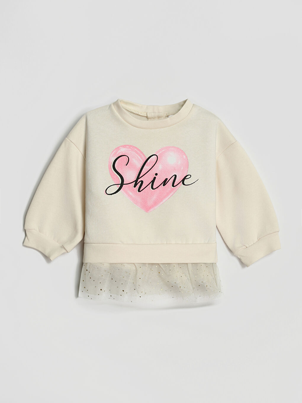 Sweat-shirt à Col Rond Imprimé à Manches Longues pour Filles