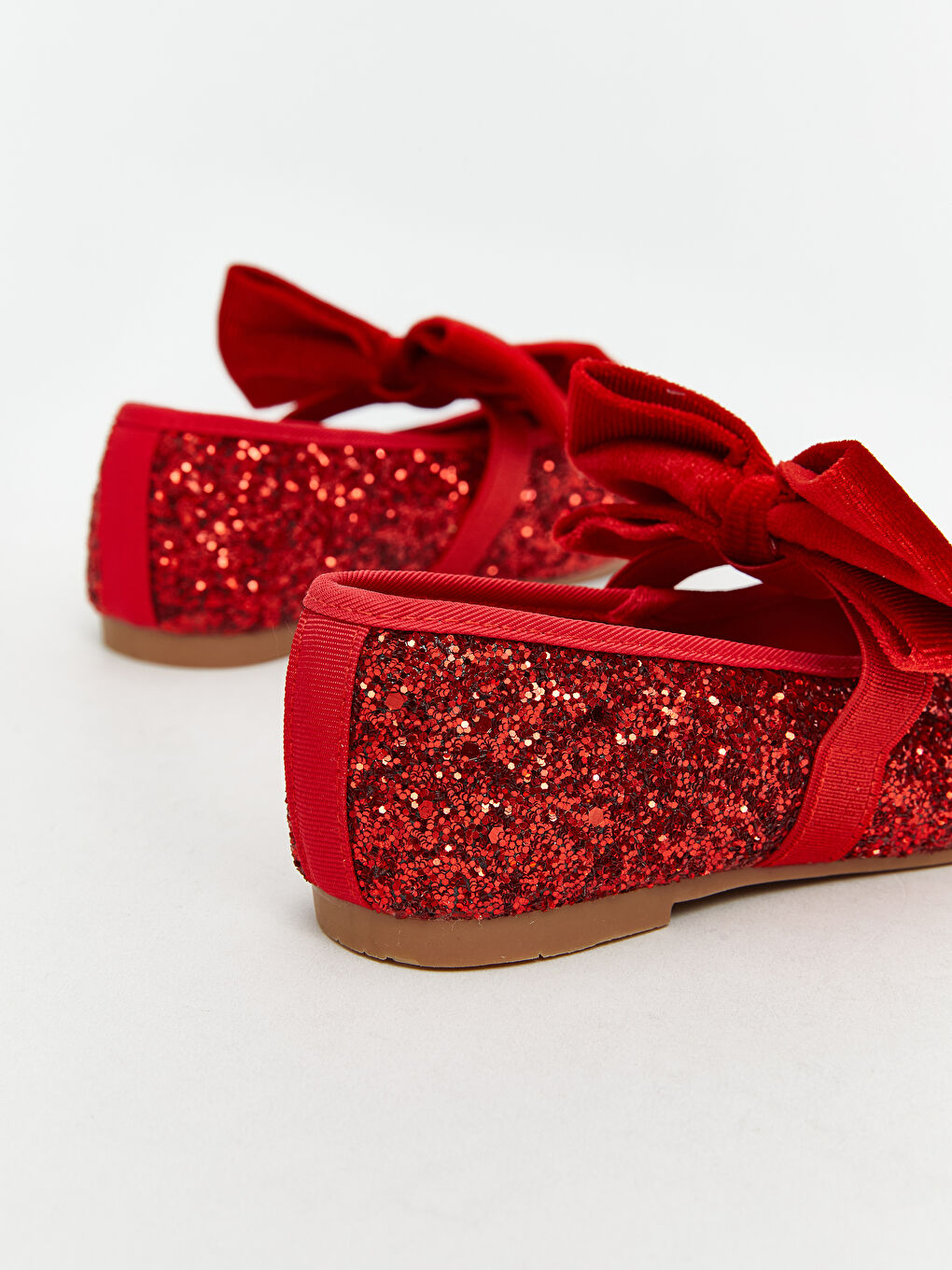 Bow Detailed Baby Girl Flats-5