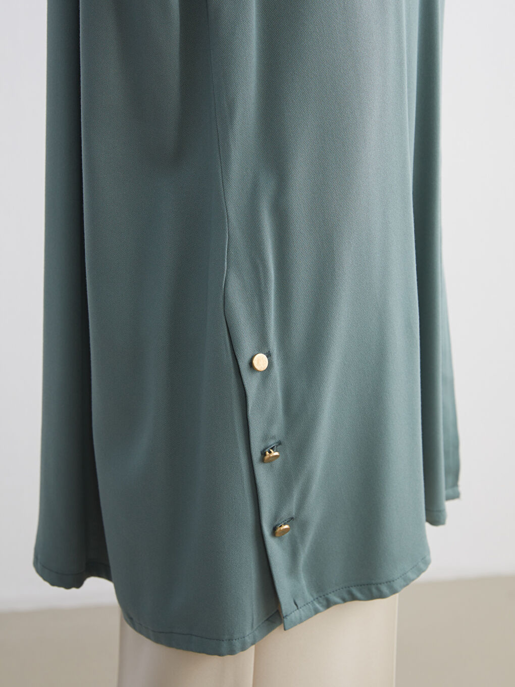 Yeşil Regular Fit Kadın Gömlek Tunik-2