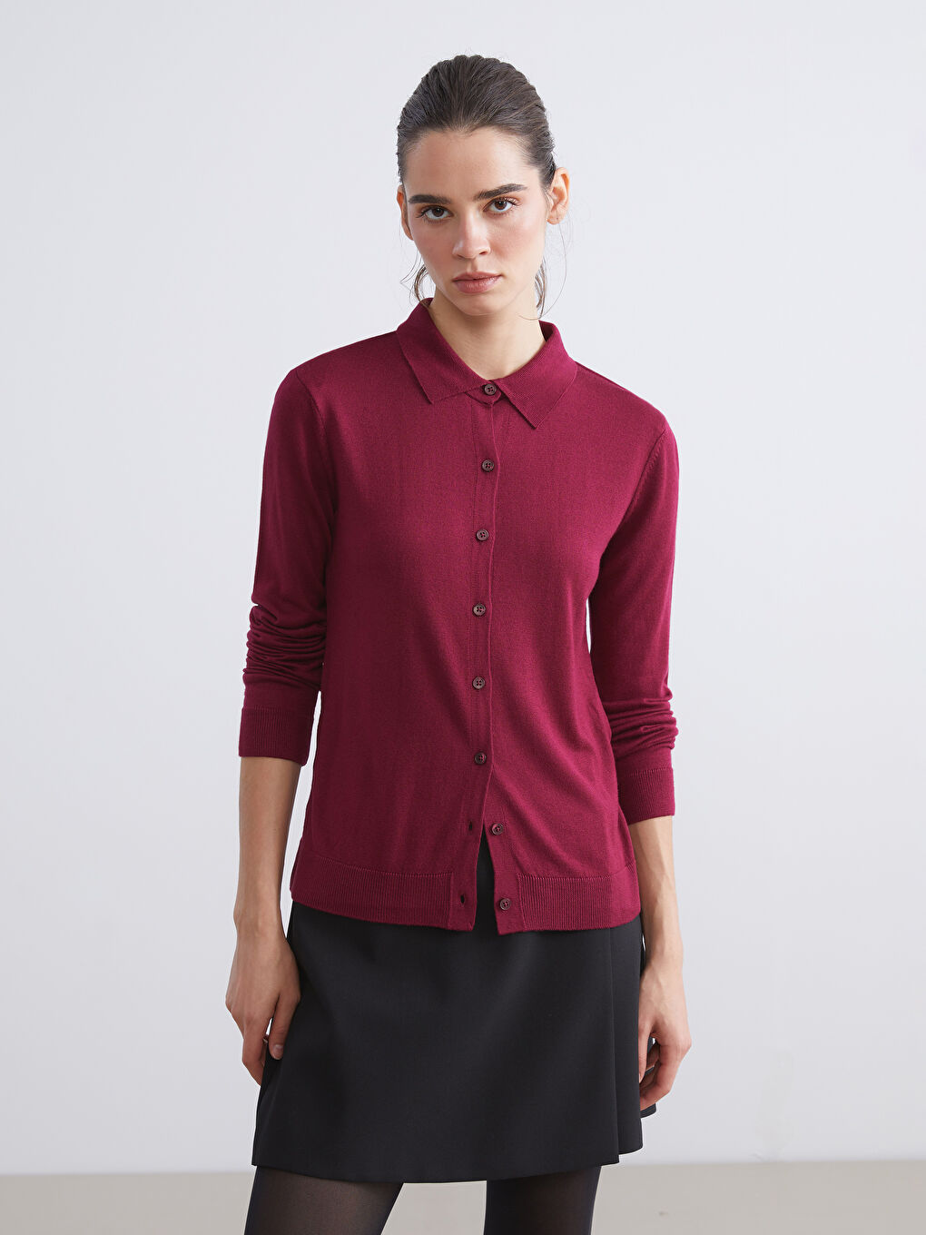 LCW Vision Woman BORDEAUX Shirt -W5GC65Z8-RXM