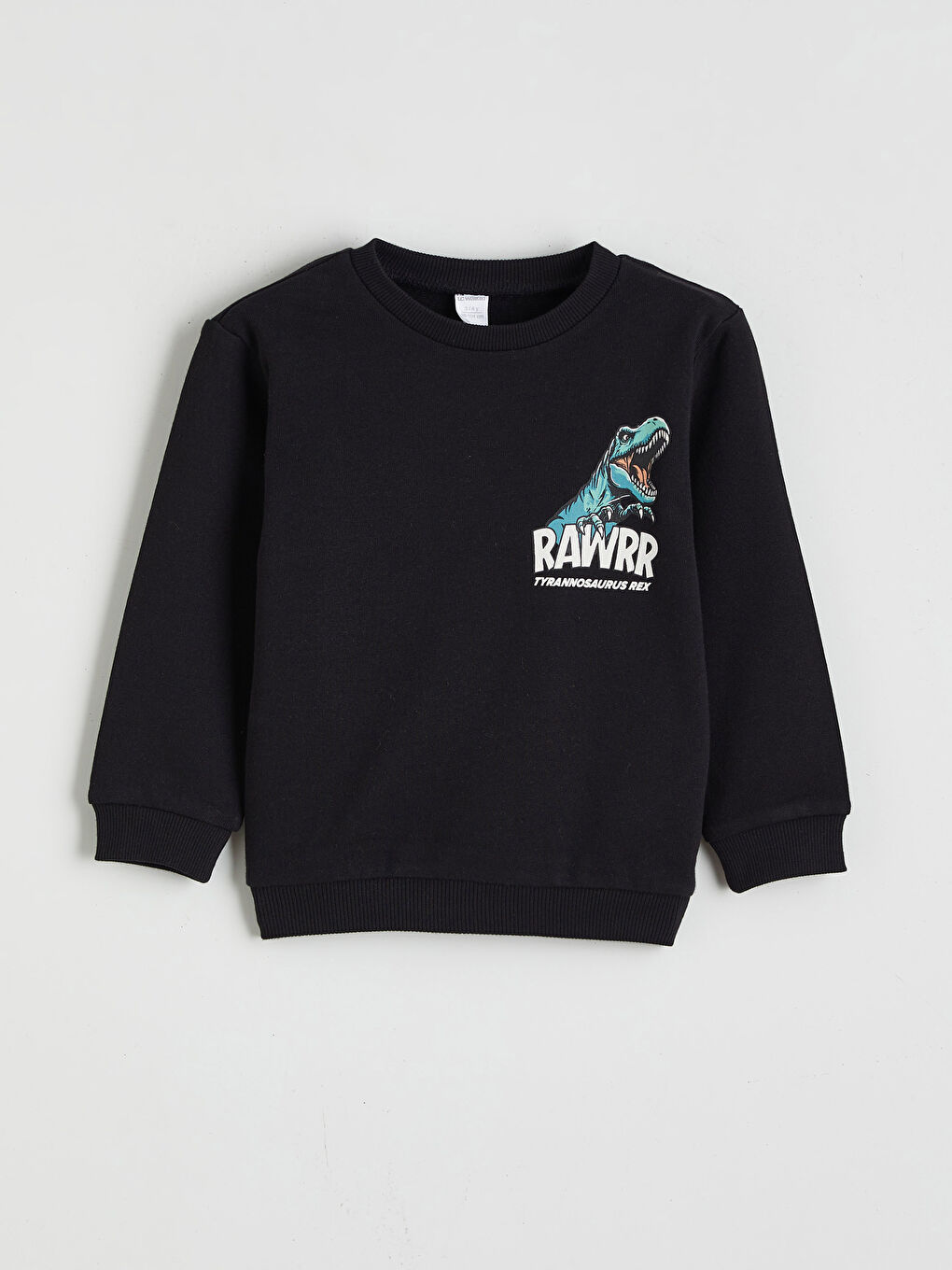 Принтиран Плътен Суитшърт за Момчета-1