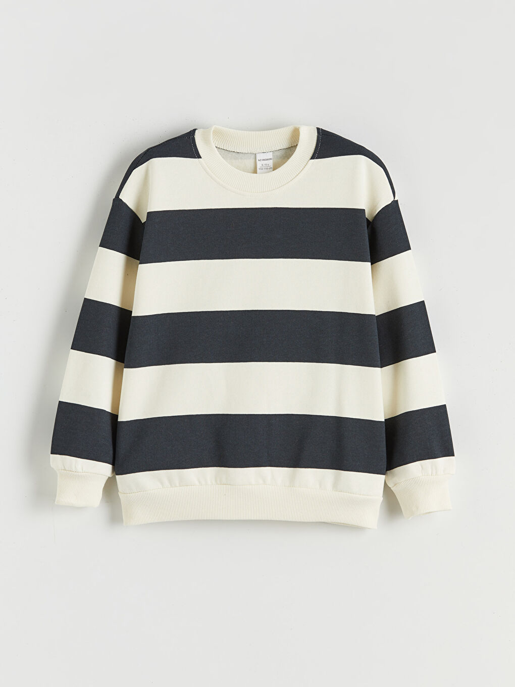 Crew Neck Striped Boys' Sweatshirt