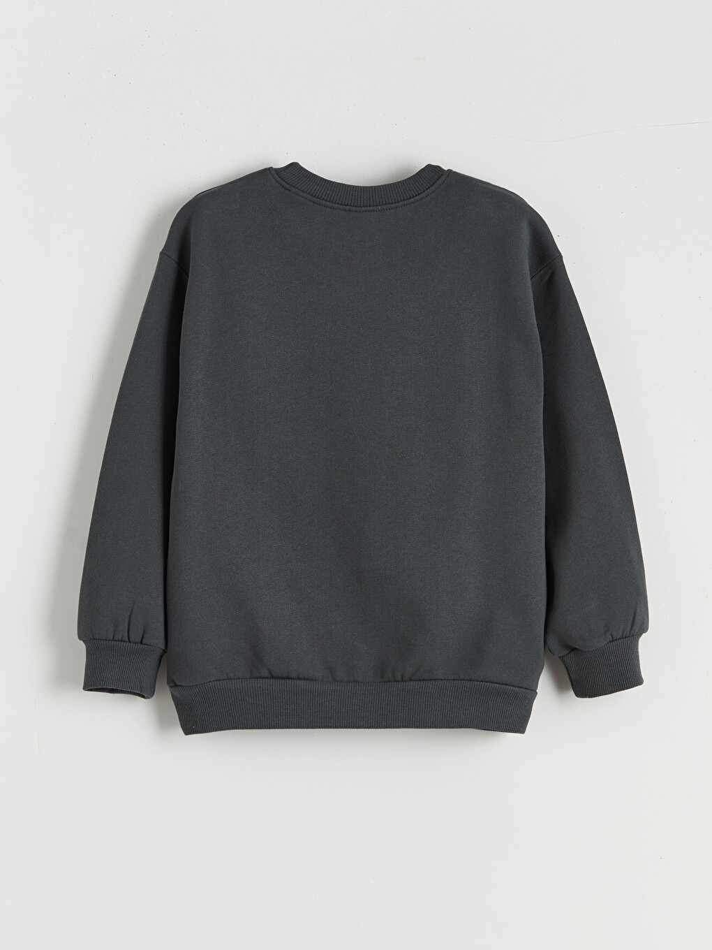 Antrasit Baskılı Erkek Çocuk Kalın Sweatshirt-1