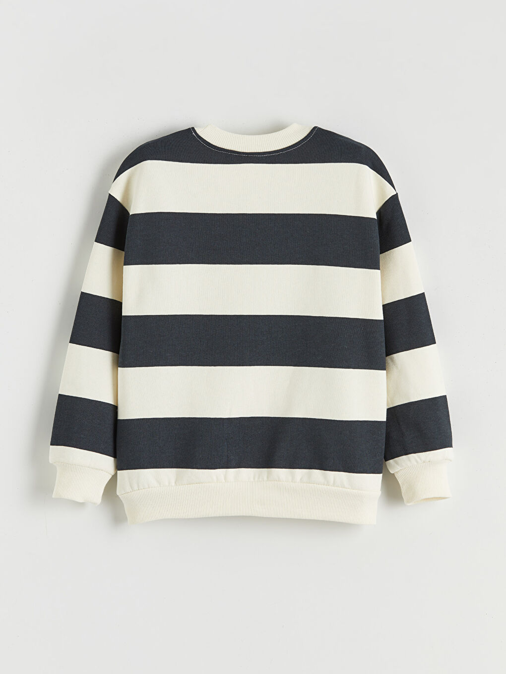 Antrasit Bisiklet Yaka Erkek Çocuk Kalın Sweatshirt 2'li-2