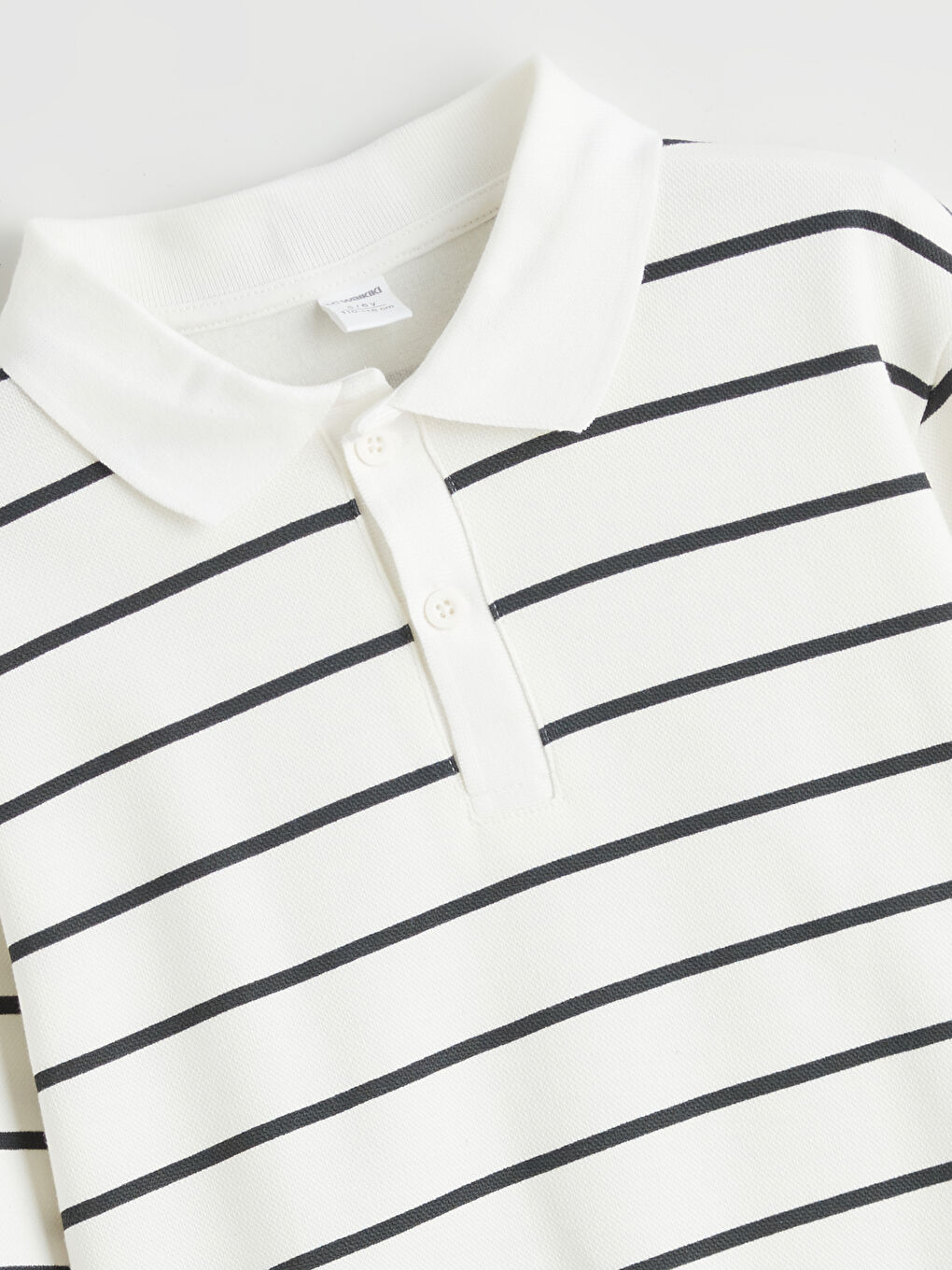 Polo Neck Striped Boys' Sweatshirt-1